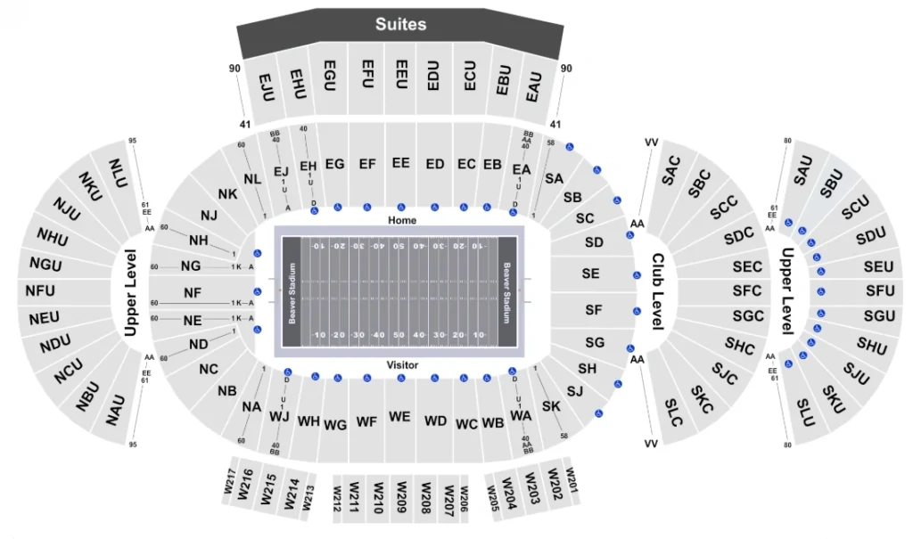 Beaver Stadium Seating Chart